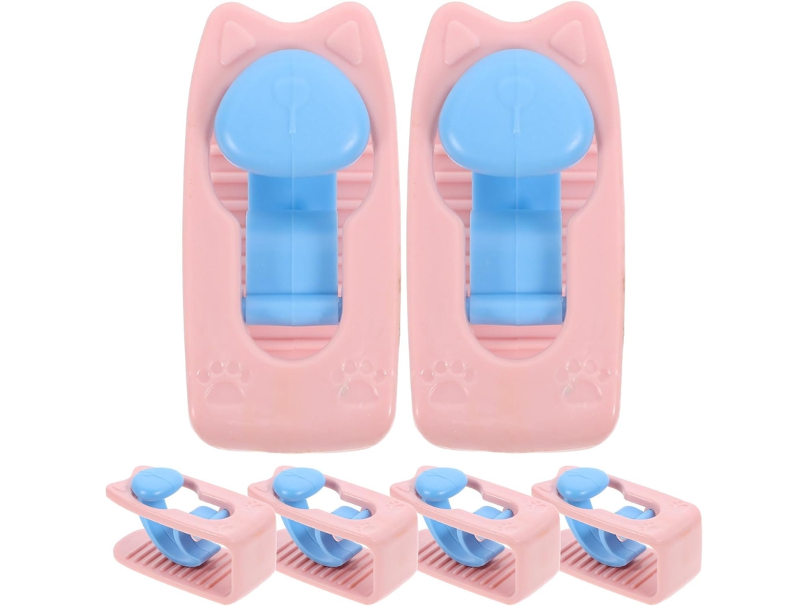 Conjunto de 6 Prendedores Edredom com Design Antiderrapante, Suporte Plástico para Fixar Edredons e CHABERLU