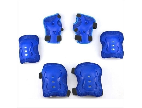 Conjunto de 6 peças - equipamento de proteção leve para esportes infantis para patinação - joelho, cotovelo e protetor de pulso