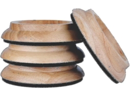 Conjunto De 4 Rodízios Para Piano Vertical Em Cobre, Com Base De Madeira Maciça Premium Para Os Pés Dos Móveis. Aquaforge