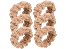 De 6 Porta Guardanapos Rústicos Trançados À Mão Em Juta Natural Para Decoração De Mesas De Casamento, Festas E Estilo Gokoco