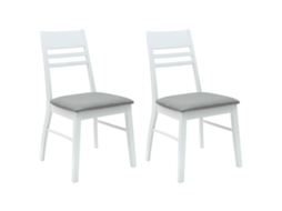 Vidaxl Cadeiras De Jantar 2 Pcs Branco 43 X 54 X 89 Cm