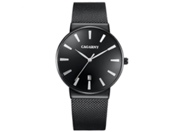 Relógio Cagarny 6817 Living À Prova D'água Com Mostrador Redondo, Movimento De Quartzo, Caixa Em Liga Metálica E Pulseira De Aço.