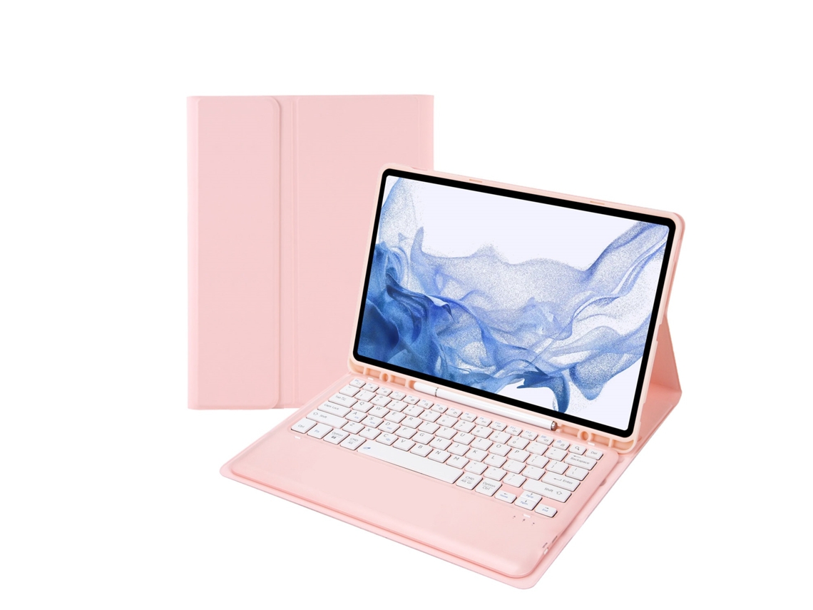 Lurelia Capa Com Teclado Bluetooth Para Samsung Tab S9plus 12.4 Com Rato E Teclado Externo