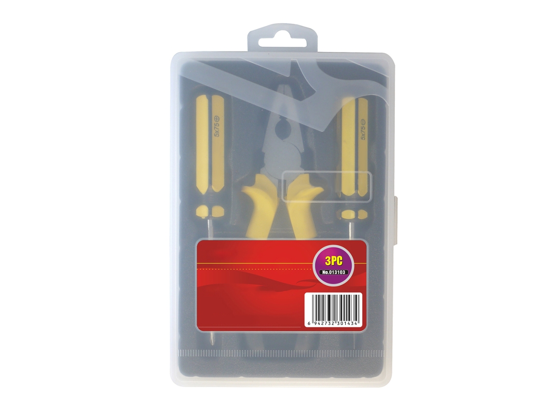 Kit De Ferramentas Para Reparo Manual Em Casa: Chaves De Fenda, Alicates E Ferramentas Diy 013103
