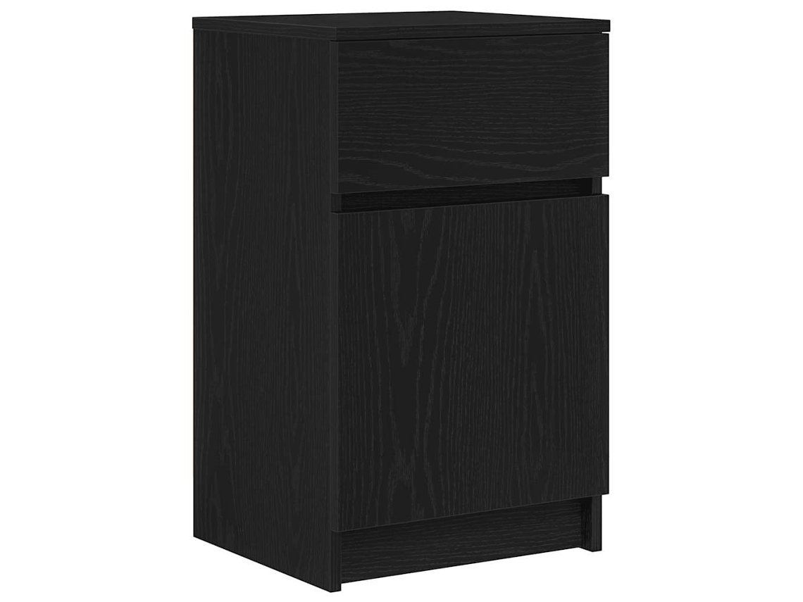 Mesa de Cabeceira MAISON EXCLUSIVE Derivados de Madeira Preto (39x35x65 cm)