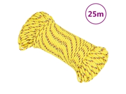 Vidaxl Corda De Barco 4 Mm 25 M Polipropileno Amarelo