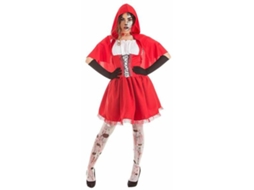 Fantasia para Adultos Halloween Capuchinho Vermelho 3 Peças