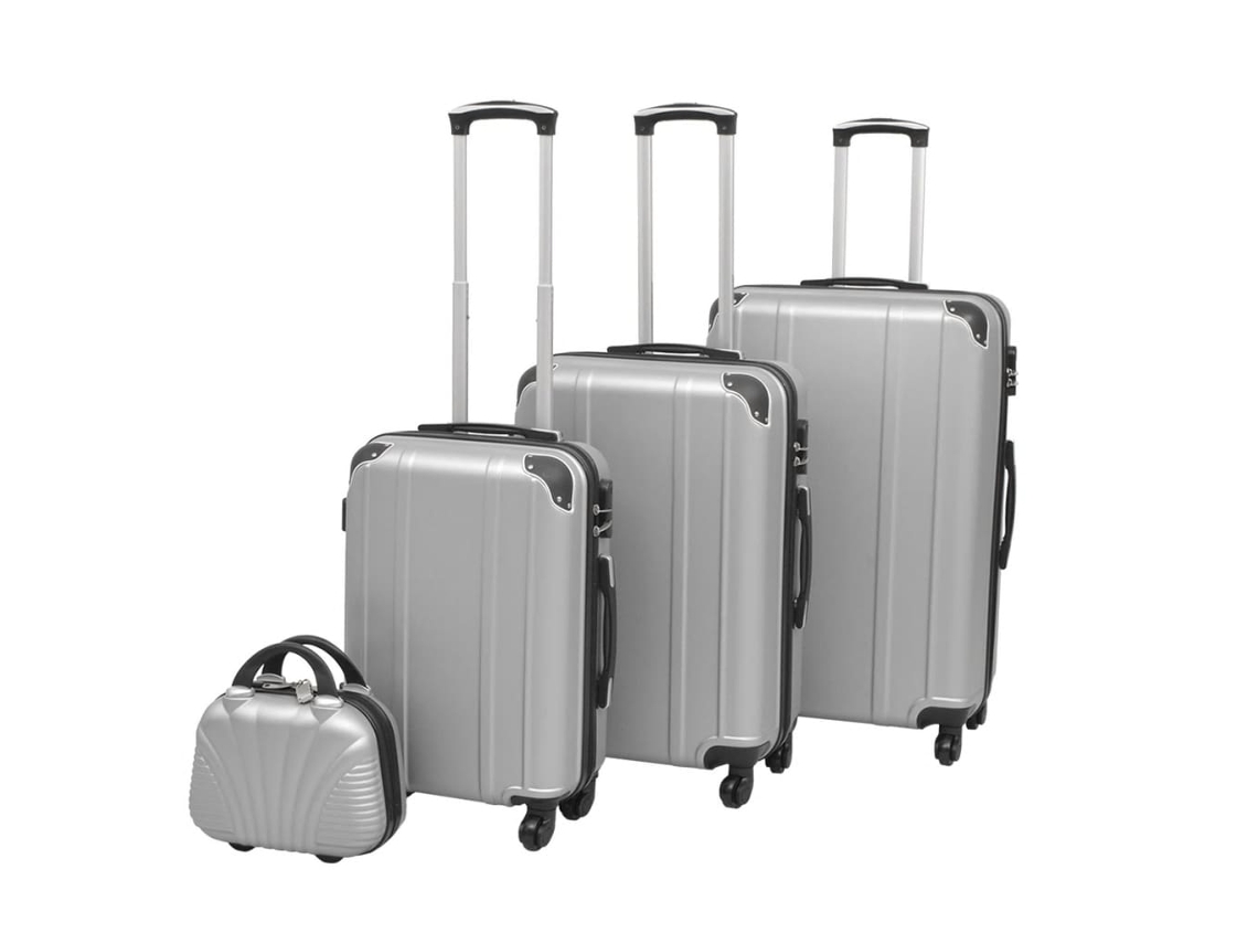Suitcase, Suitcases Vidaxl Prateado Plástico (n/a)