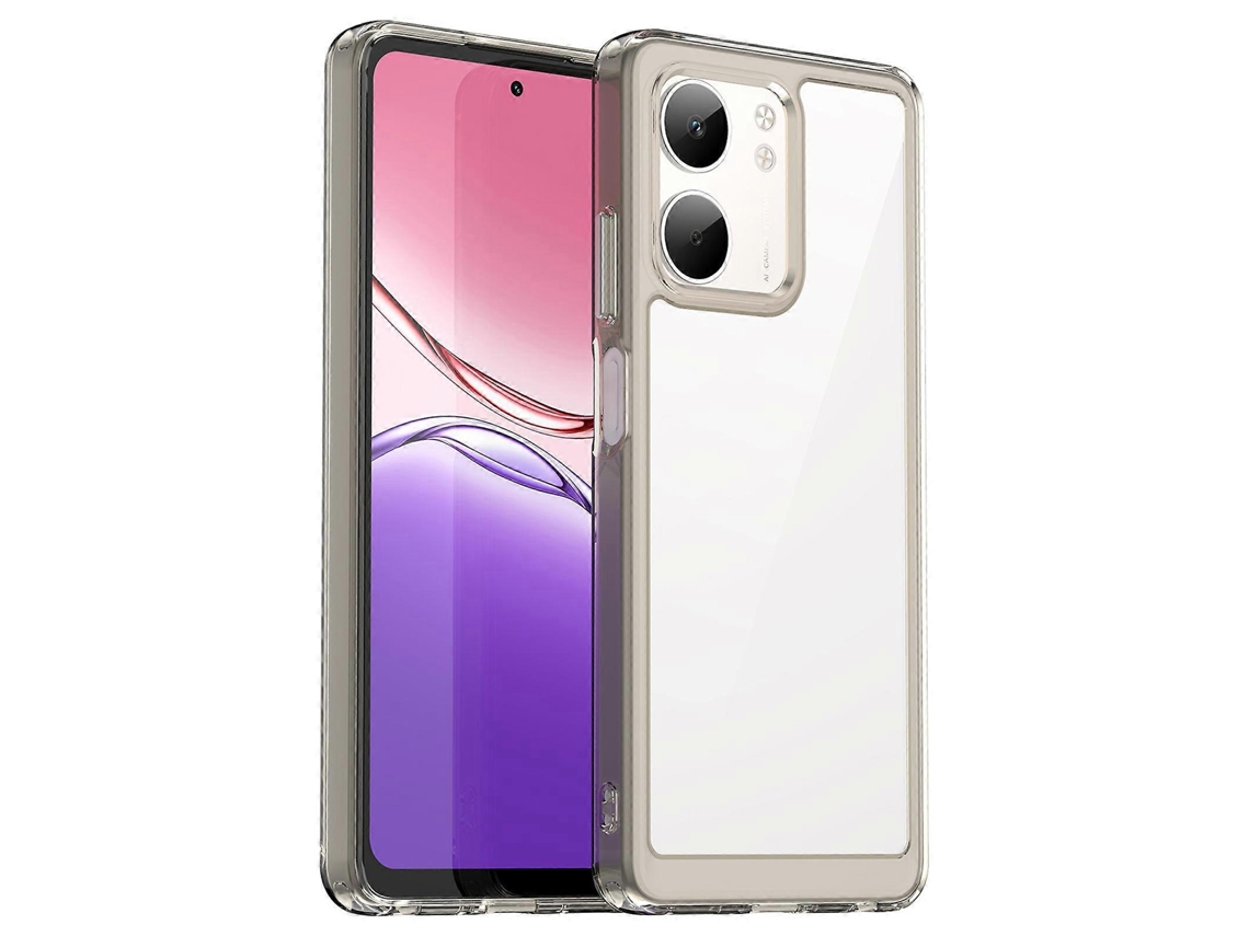 Capa Protetora De Tpu Acrílico Transparente Tkdaddy Para Oppo A5x 4g / A5x 5g Cinza