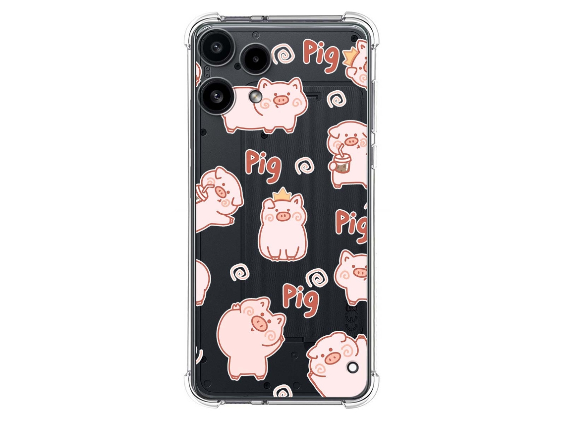 Capa Tumundosmartphone De Silicone À Prova De Choque Para Nothing Phone 3a Lite 5g Com Estampa De Porquinho