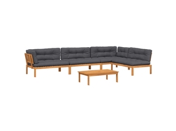 Pallet Sofa Set, Pallet Sofa Sets Vidaxl Marrom Madeira De Acácia (n/a)