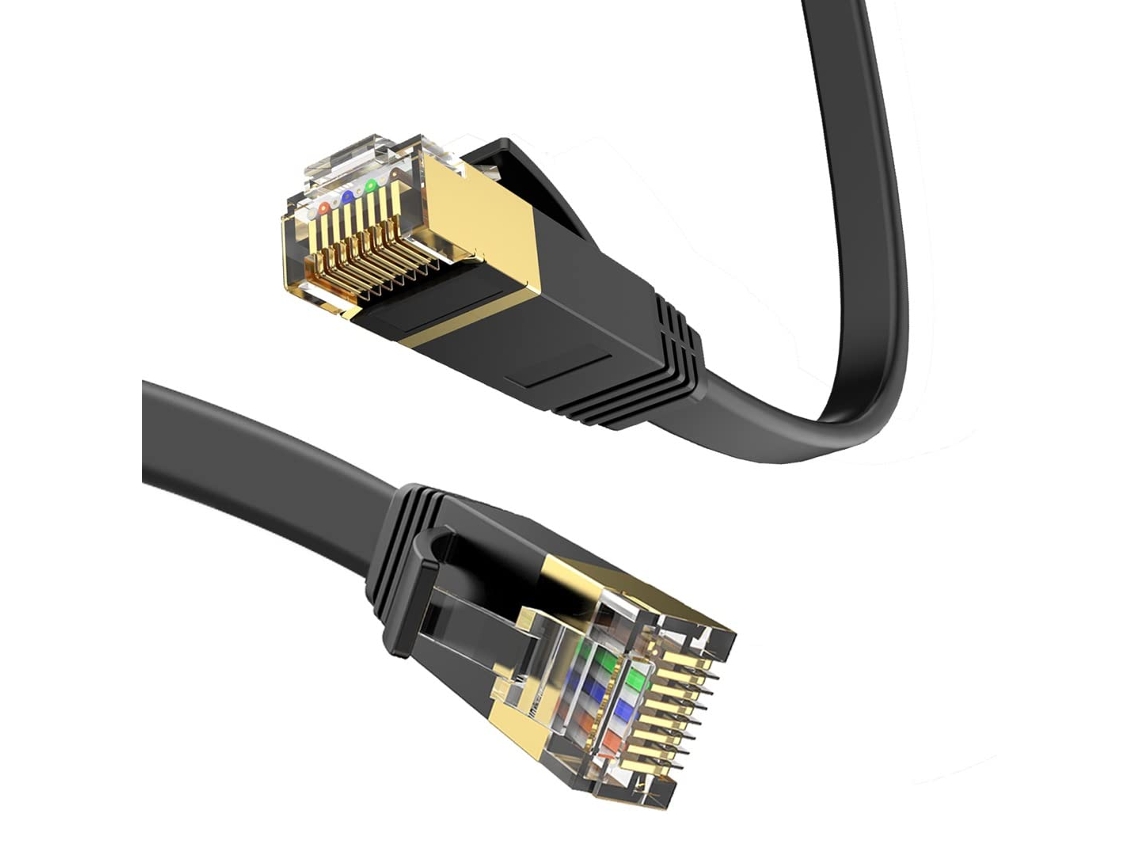 Cabo Ethernet Cat 6 De 7,62 M , Alta Velocidade, Blindado, Conector Rj45. Aquaforge (25 Pés)