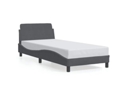 Bed Frame, Bed Frames Vidaxl Cinzeto Veludo (80 X 200 Cm)