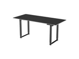 Secretária Ajustável em Altura Kirkkonummi Aglomerado 180X80Cm Preto PRO.TEC