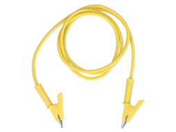 Yuru fio de Teste com Pinça Crocodilo 10mm 20a 3000v para Bateria Veículo Amarelo J.70036