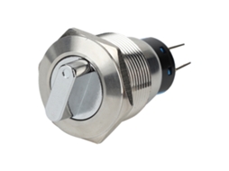 Interruptor Seletor Rotativo De Aço Inoxidável 22mm Ip67 6 Pés 3 Níveis À Prova D'água