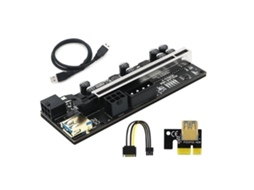 Pci-e Riser Ver010x Profissional Para Express 1x 4x 8x 16x Extensor Pci E Usb Rise