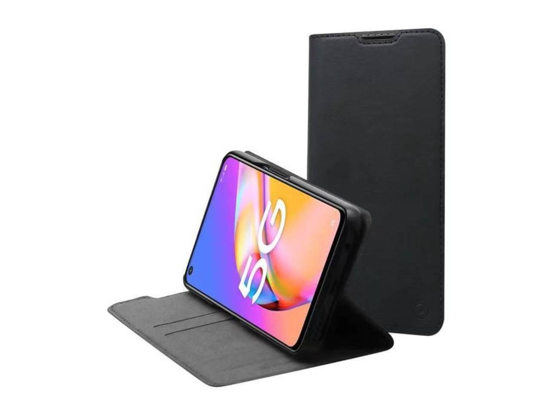 Capa Fólio Protetora Stand para Oppo A74 5G MUVIT Acrílico Preto
