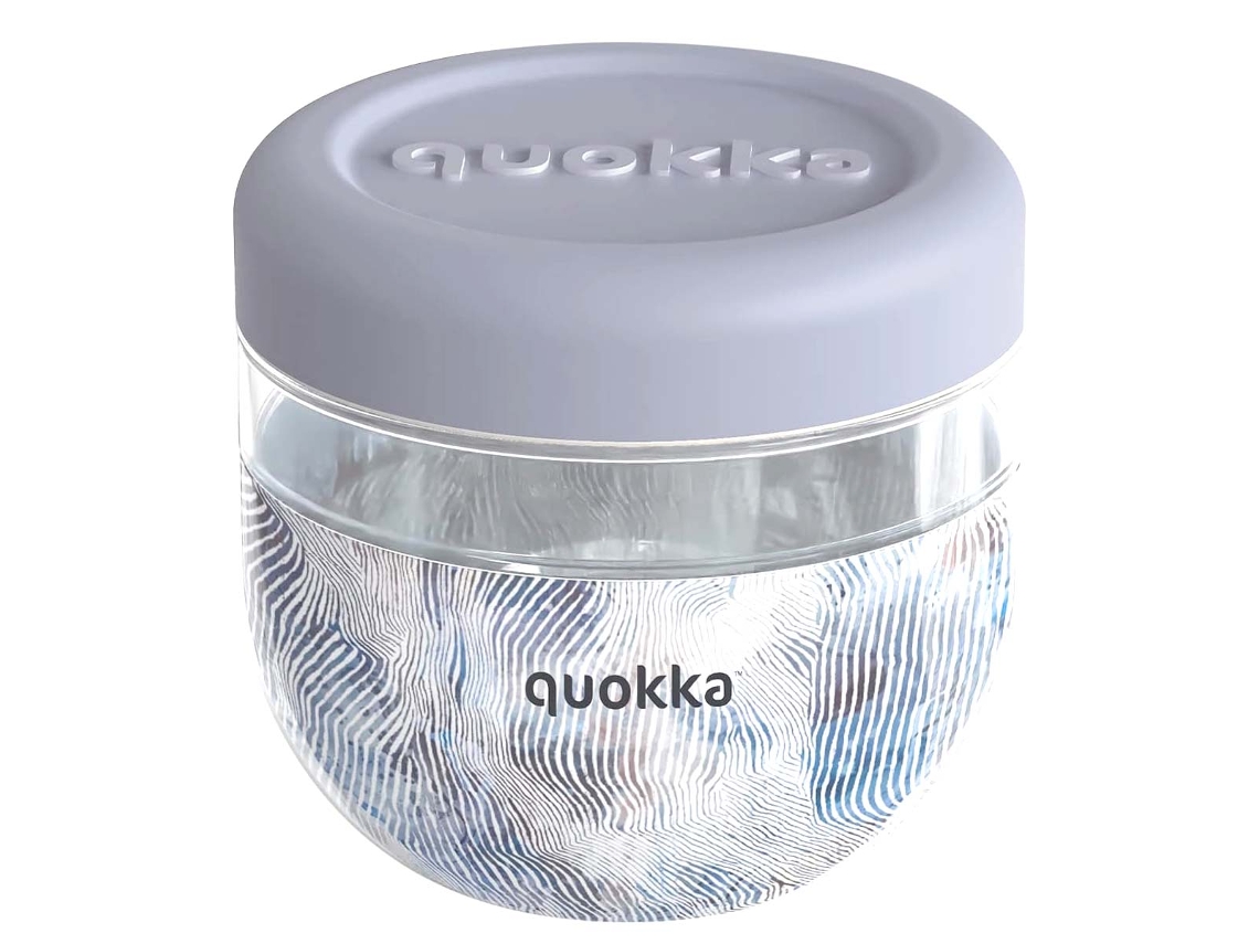 Recipiente para alimentos QUOKKA Design Zen 770ml com tampa antiderrapante Cinzento