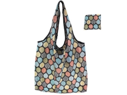 Sacola de Compras Dobrável com Estampa Floral, Sacola de Supermercado, Sacola de Compras Tipo Sacola_dez GOKOCO