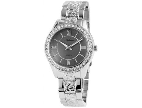 Relógio Adrina ® Mulher Com Pulseira Em Metal