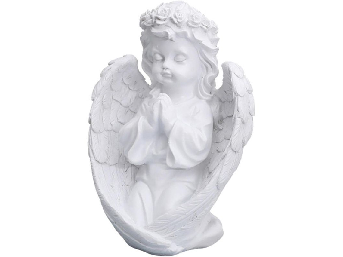 Estátua De Anjo De Resina Cherub Alado Ornament Para Jardim E Decoração Doméstica