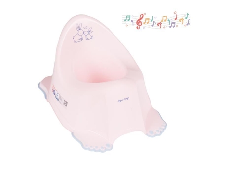 Penico antiderrapante Tega Baby®, coelhinhos, rosa