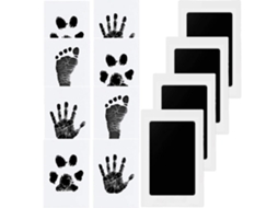 4pcs Impressão da Mão do Bebê Impressão da Ponta do Pé Impressão da Mão do Pé Sem Tinta de Pet Tóxico YANYXR