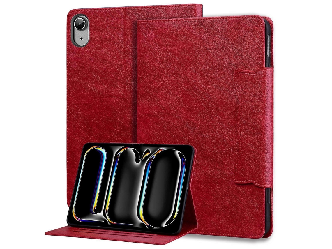 Capa de couro inteligente Webake para tablet com fivela de gato