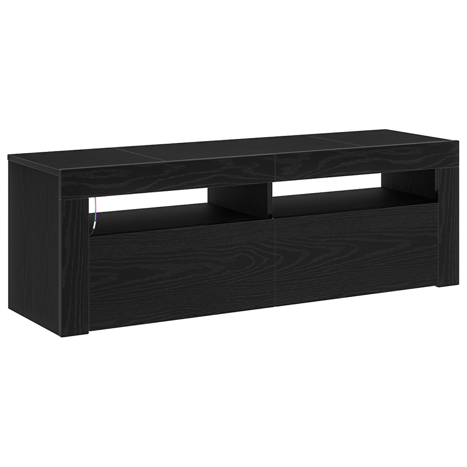 Conjunto 1 Gabinete Para Tv Vidaxl Preto Derivados De Madeira (120 X 35 X 40 Cm)