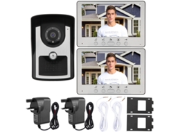 Interfone De Vídeo Com Fio De 7 Polegadas (1 Para 2, Lcd De 7 Polegadas)