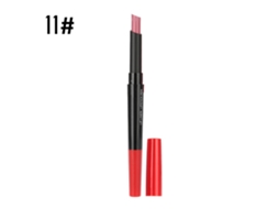 Labial Mate Hidratante 2 Em 1 Dúplex Color Com Lápis Labial E Brilho Labial Ferramenta De Maquiagem 11