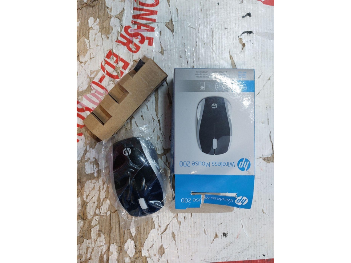 Rato HP 200 (Outlet Caixa Aberta - Wireless - Casual - 1000 dpi - Prateado)