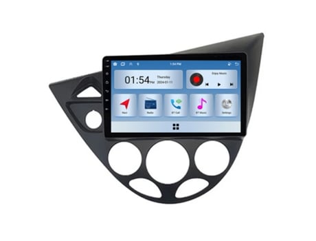 Autorrádio Multimédia Szsmart 6gb Ram 128gb Rom Carplay Para Ford Fiesta 1995 2001 Focus Mk1 1998 2004 Carro Rádio Bluetooth Gps