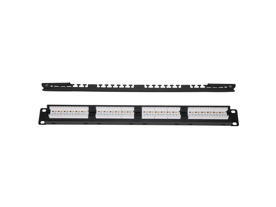 Quadro De Patch De 24 Portas Cat 6 Utp Rj45