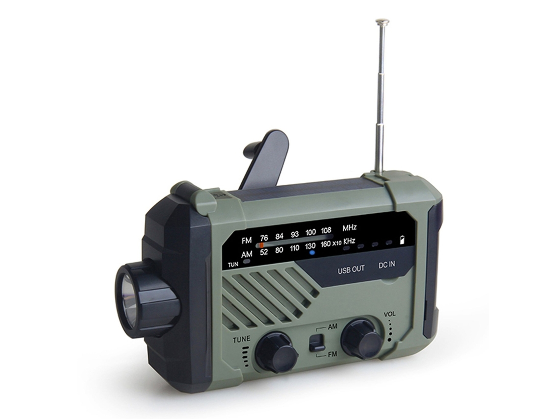 Rádio Digital Fm/am com Alarme Sos e Lâmpada de 2000mah AQUAFORGE