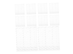Conjunto De 600 Adesivos Transparentes Dupla Face Uso Doméstico