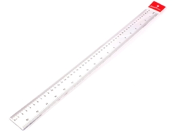 Régua Linear De Plástico Transparente De 50 Cm, Pacote Com 6 Unidades