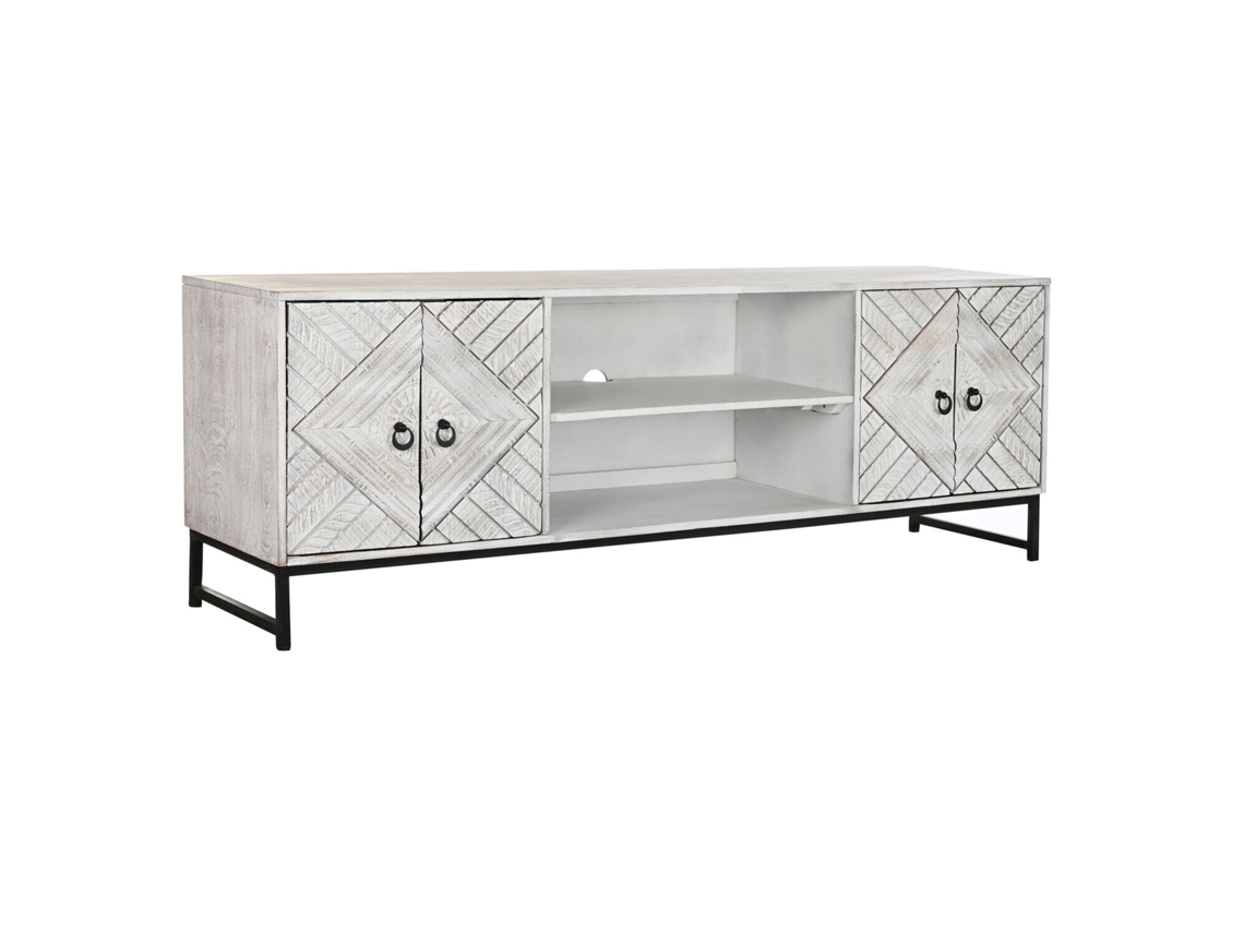 Suporte para Tv em Metal Branco Mango, 180x40x60cm ALEXANDRA HOUSE LIVING