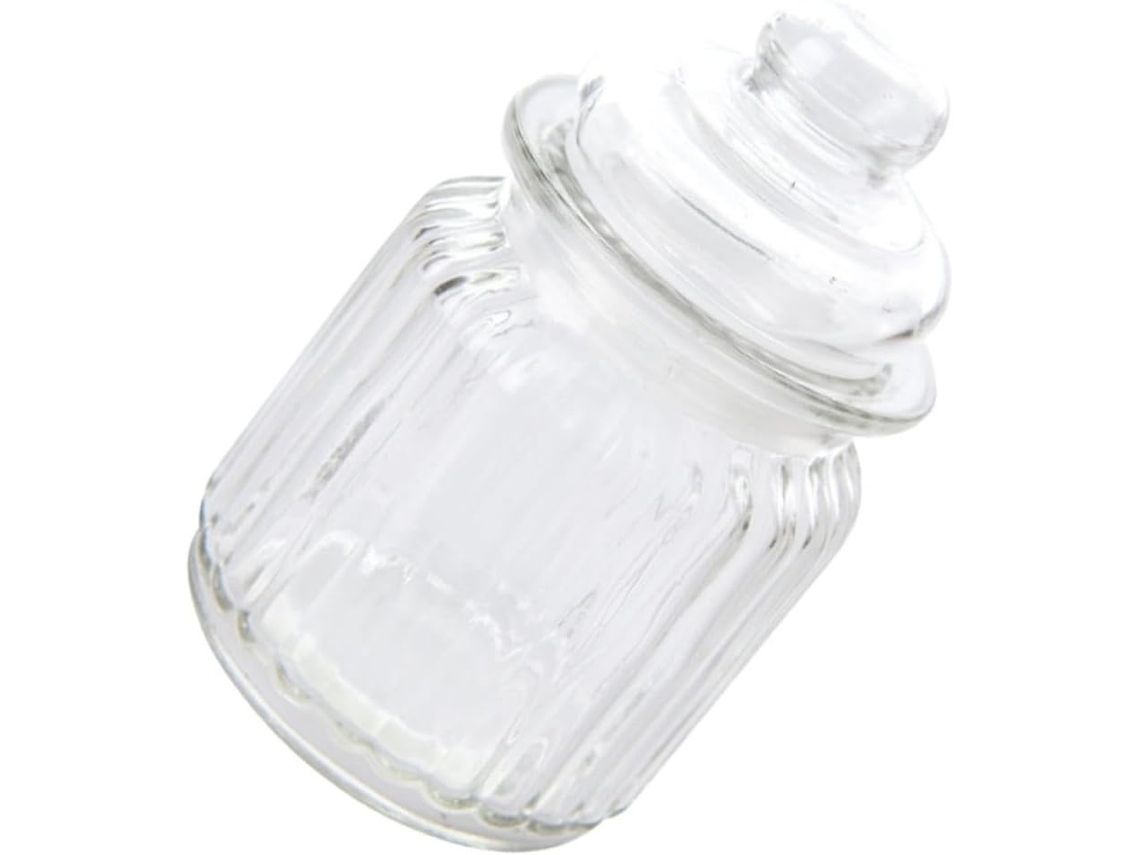 Pote De Vidro Hermético 650ml Para Grãos E Biscoitos