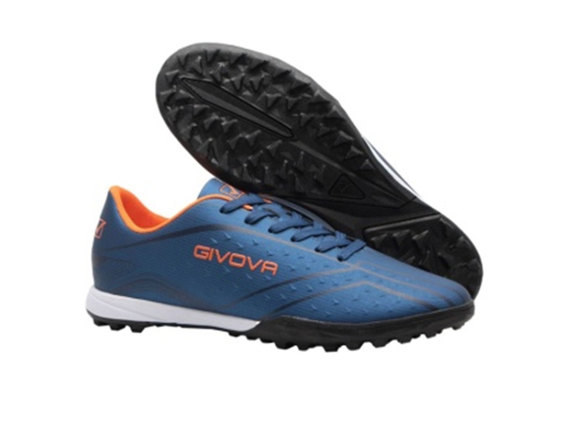 Chuteiras Givova Chiaia Turf Tf-m1 Marino/naranja - Tamanho 38