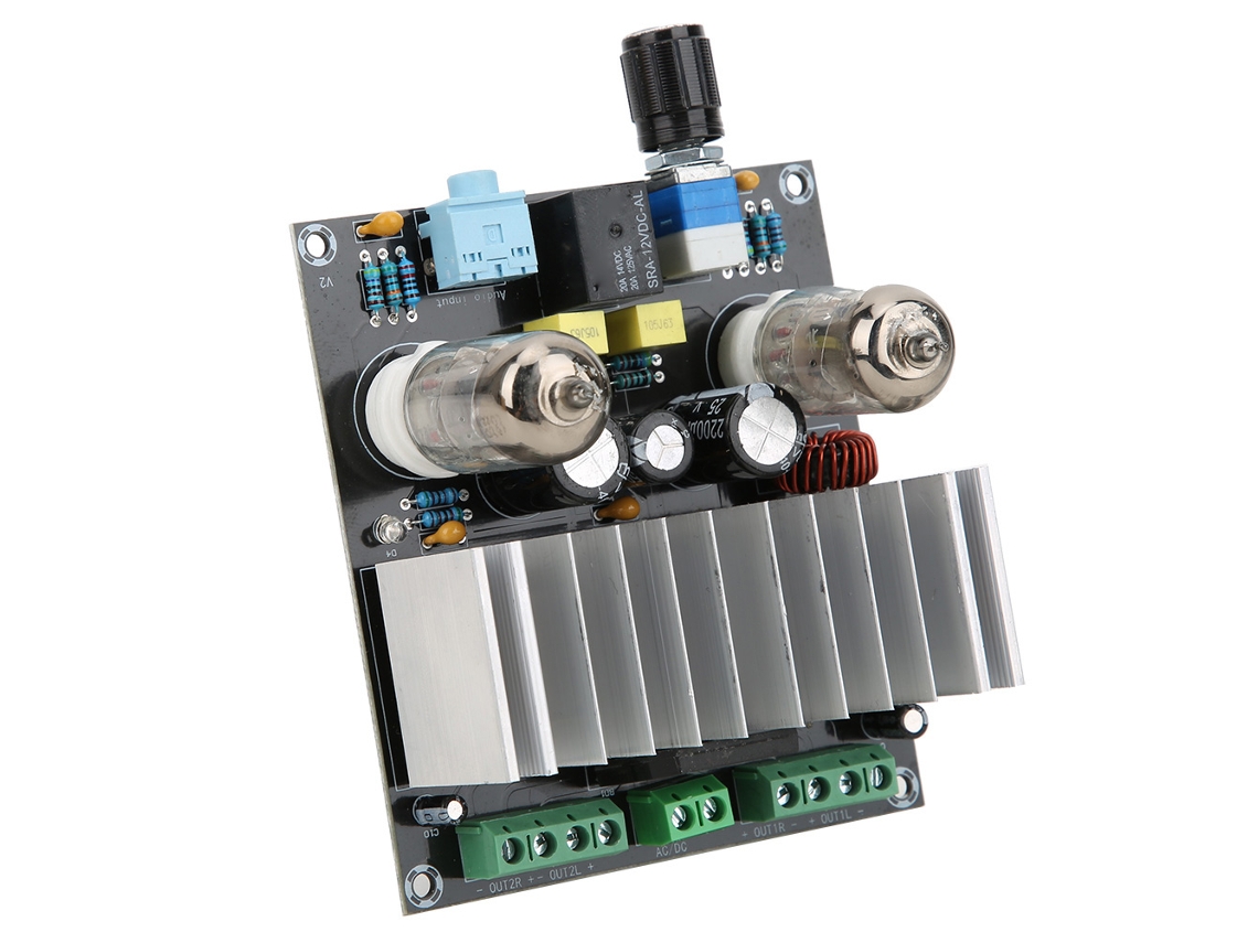 Placa De Amplificador De Potência De Tubo Eletrônico Com Chip Tda7388, 12v, Saída 4x40w