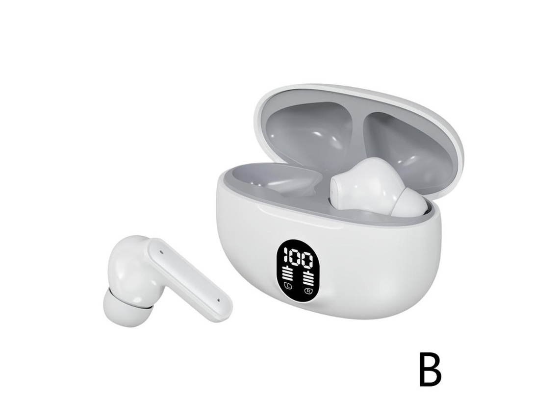 Auriculares Sem Fio Hifi Nível Tri Dimensional Surround Led YIZHOOD Bluetooth Branco