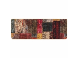 Conjunto 1 Tapete Runner Vidaxl Multicolorido Poliéster (100 X 250 Cm)