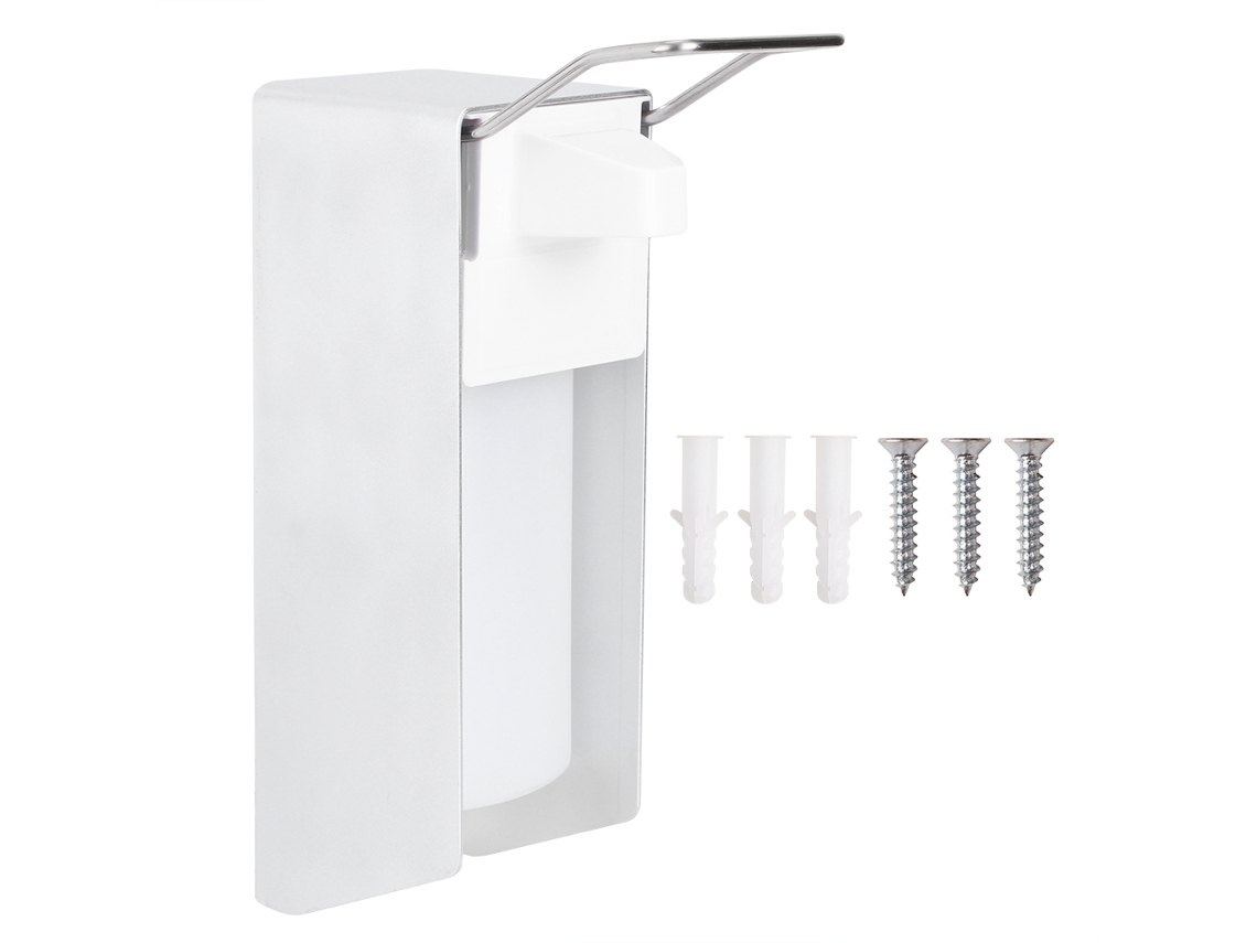 Dispensador de Sabão de Pressão S/MARCA com cotovelo, plástico ABS, 24,5cm