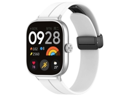 Pulseira De Silicone Para Relógio Xdfind Com Fivela Dobrável Preta E Ranhura Plana