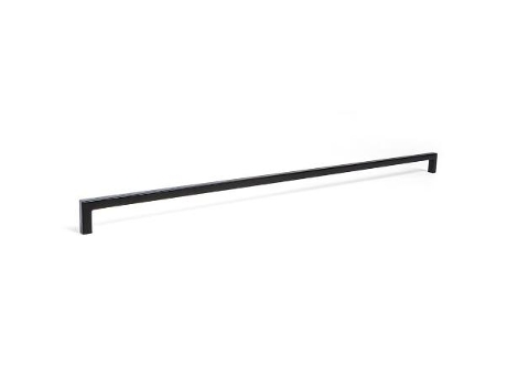 Tirador zamak u acabado negro mate medida tirador dist. 492mm.
