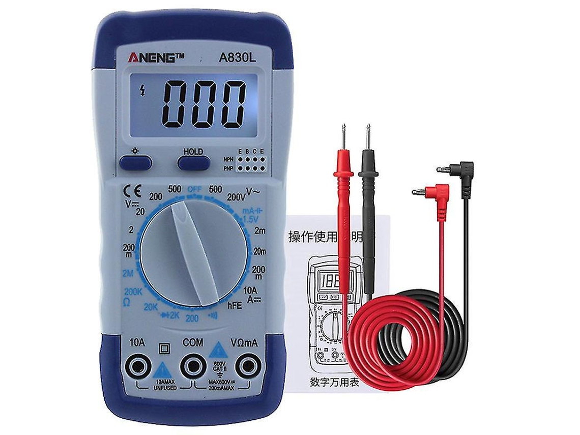 Lurelia Multímetro Digital, Lanterna, Capacitância, Temperatura, Frequência Ref. 525