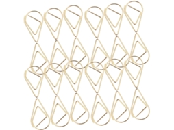 Conjunto de 50 mini clipes de papel Kisangel em metal dourado para mesa e escola, clipes de vários tamanhos, práticos