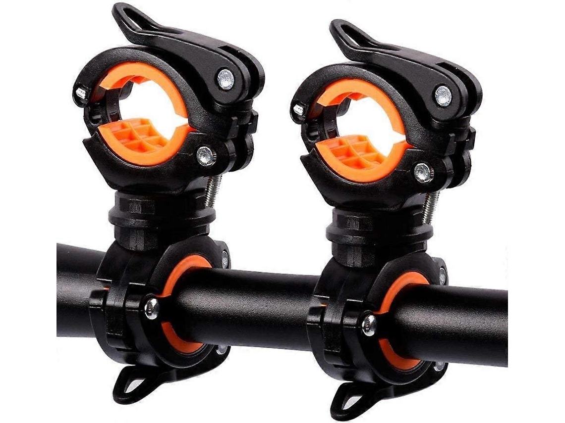 Rebe-2 Suportes Para Lanterna De Bicicleta Rotativos 360°, Ajustáveis, Instalação Fácil, Diâmetro 18-38mm, Acessórios De Ciclismo